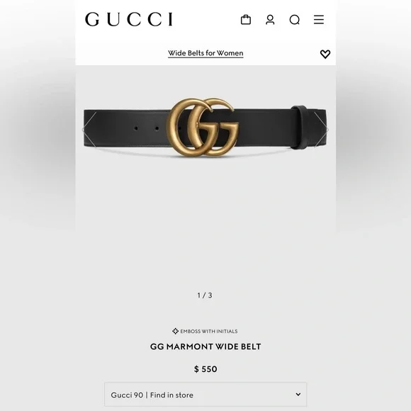 Gucci Belt size 90 ✨